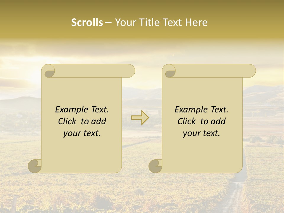 Pastoral Rural Fruit PowerPoint Template