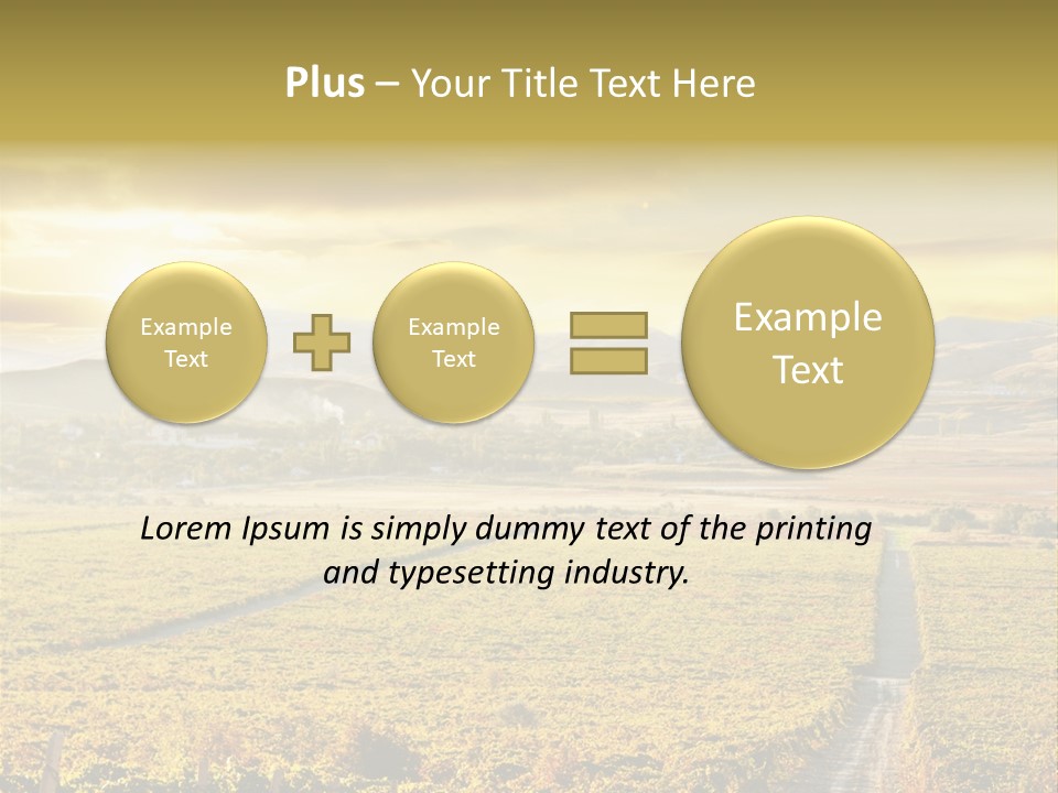 Pastoral Rural Fruit PowerPoint Template
