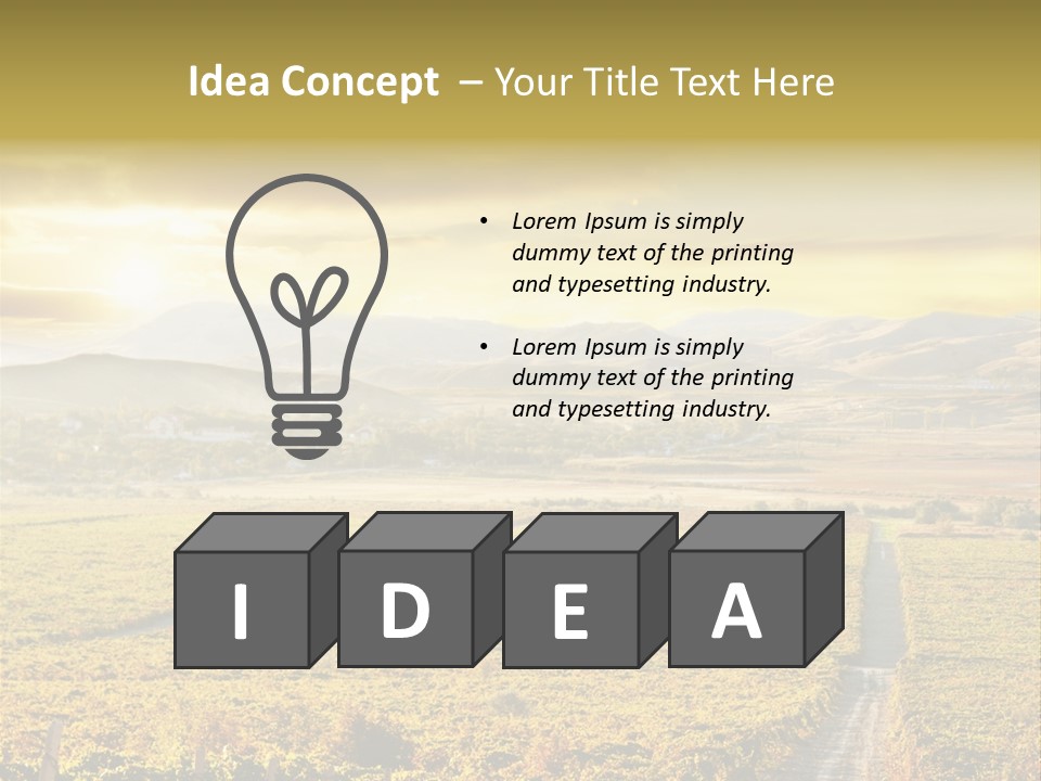 Pastoral Rural Fruit PowerPoint Template