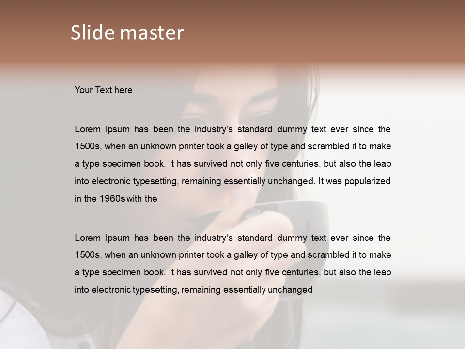 Outdoor Sitting Attractive PowerPoint Template