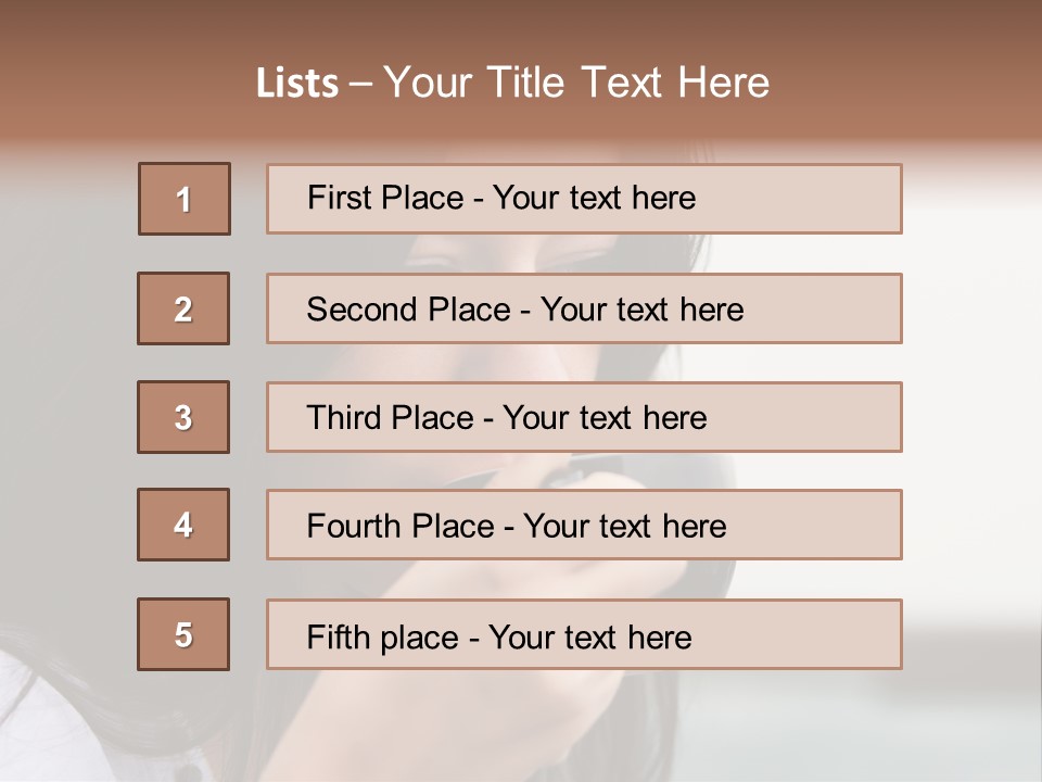 Outdoor Sitting Attractive PowerPoint Template