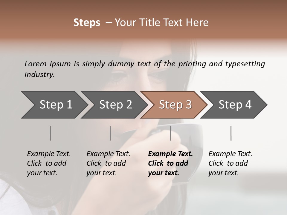 Outdoor Sitting Attractive PowerPoint Template