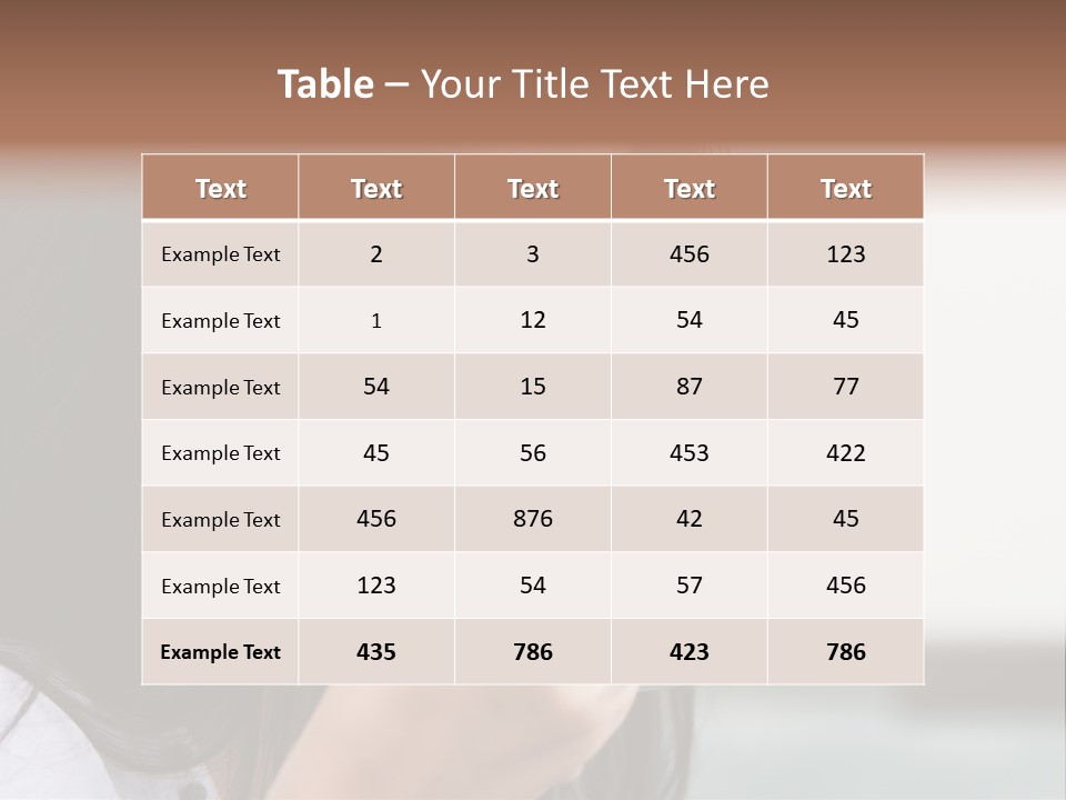 Outdoor Sitting Attractive PowerPoint Template