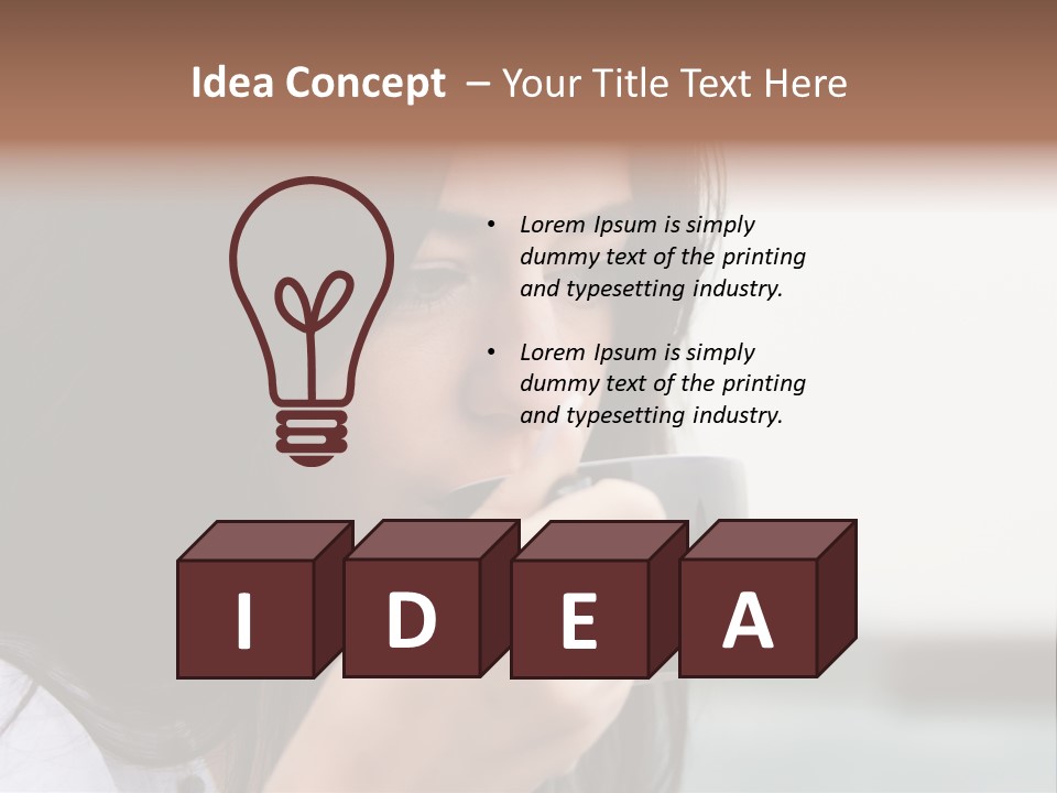 Outdoor Sitting Attractive PowerPoint Template