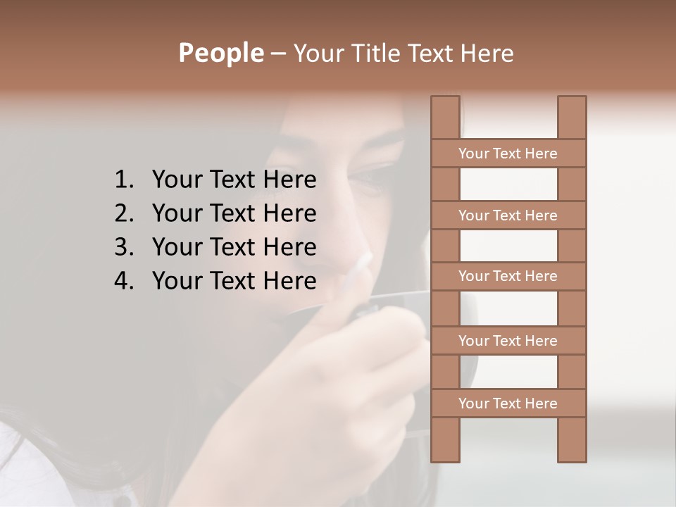 Outdoor Sitting Attractive PowerPoint Template