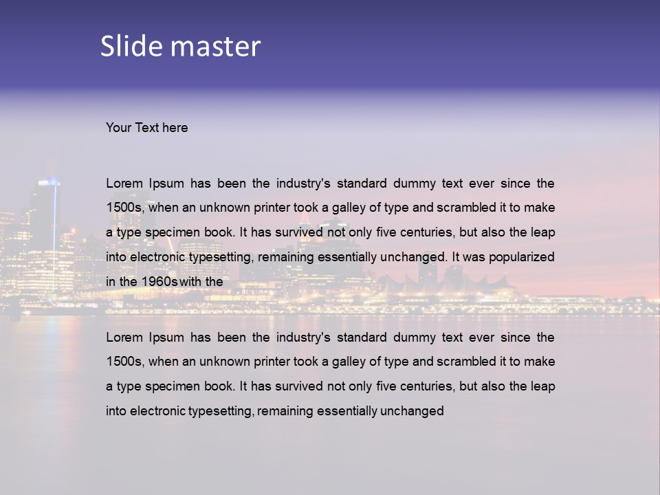 Vancouver Scenic PowerPoint Template