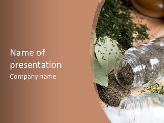 Herb Eating Ingredient PowerPoint Template