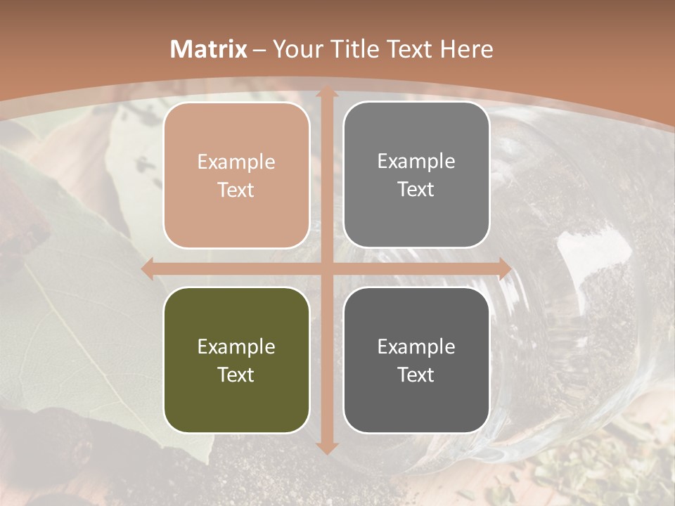 Herb Eating Ingredient PowerPoint Template