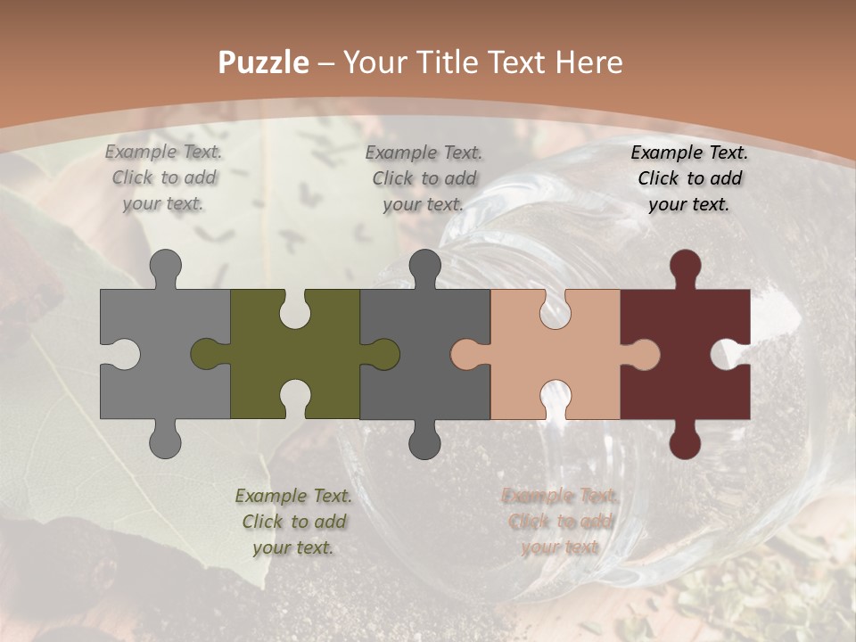 Herb Eating Ingredient PowerPoint Template