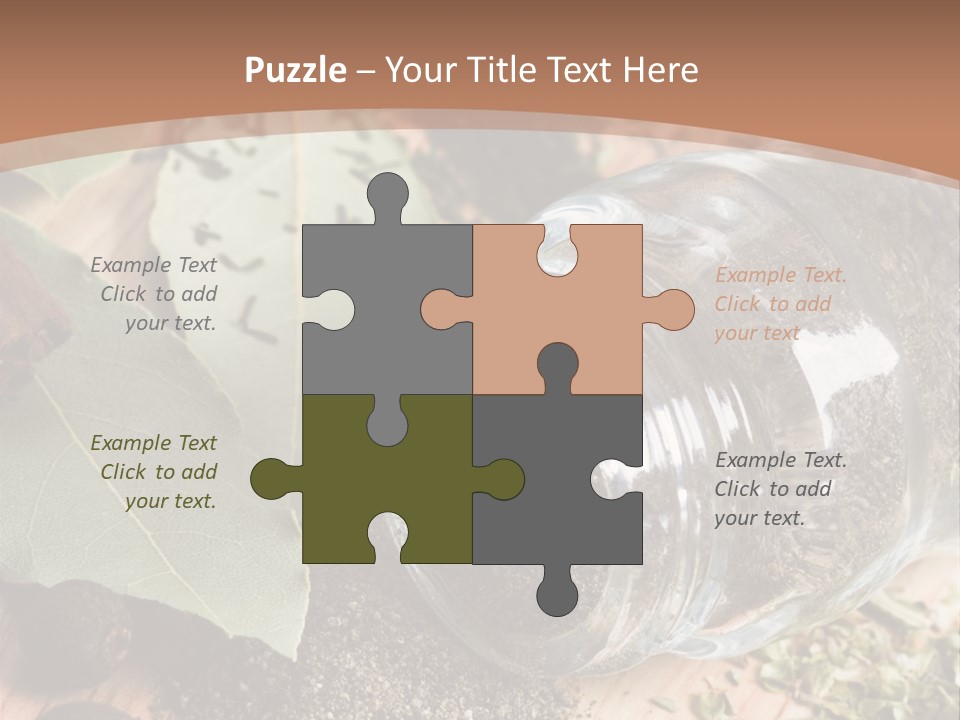 Herb Eating Ingredient PowerPoint Template