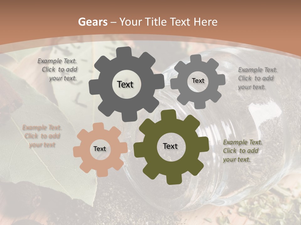 Herb Eating Ingredient PowerPoint Template