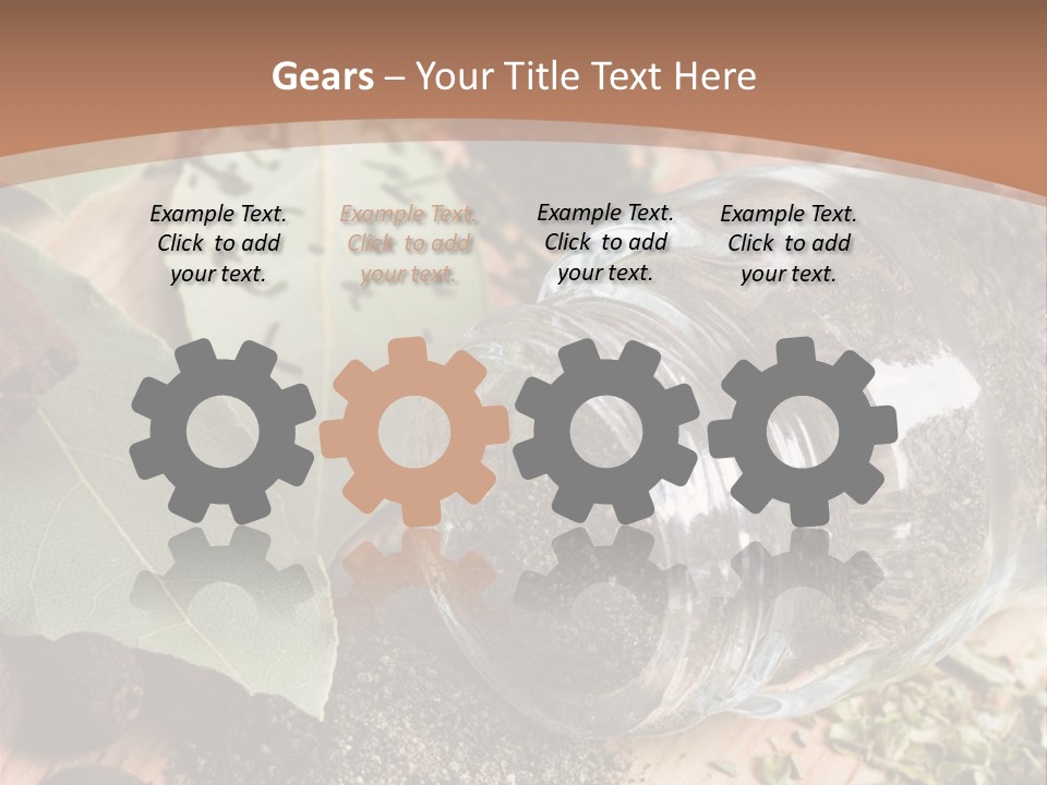 Herb Eating Ingredient PowerPoint Template