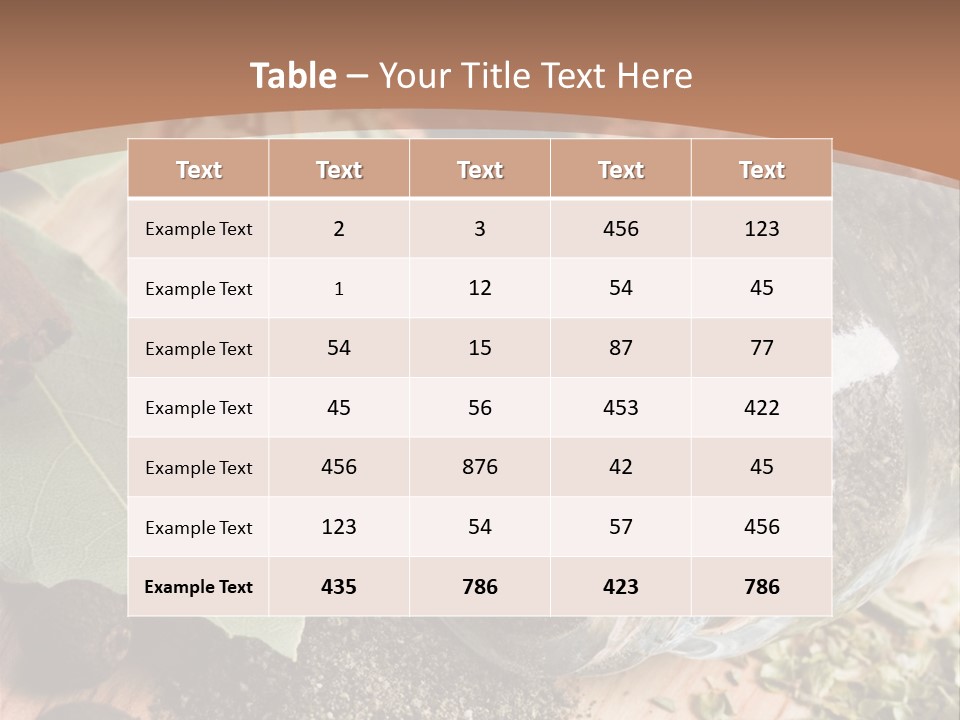 Herb Eating Ingredient PowerPoint Template