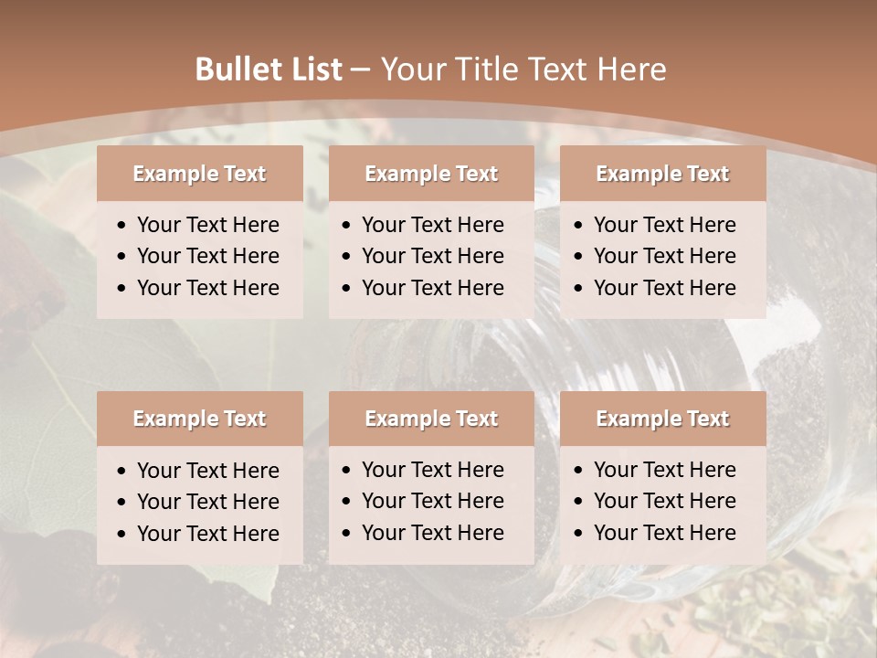 Herb Eating Ingredient PowerPoint Template