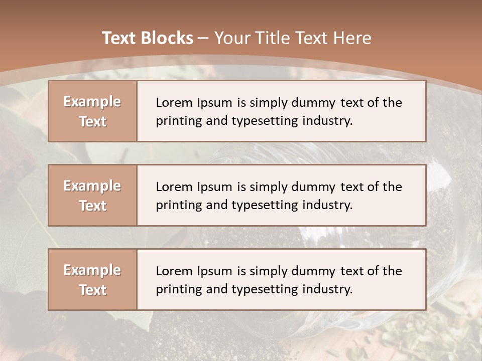 Herb Eating Ingredient PowerPoint Template