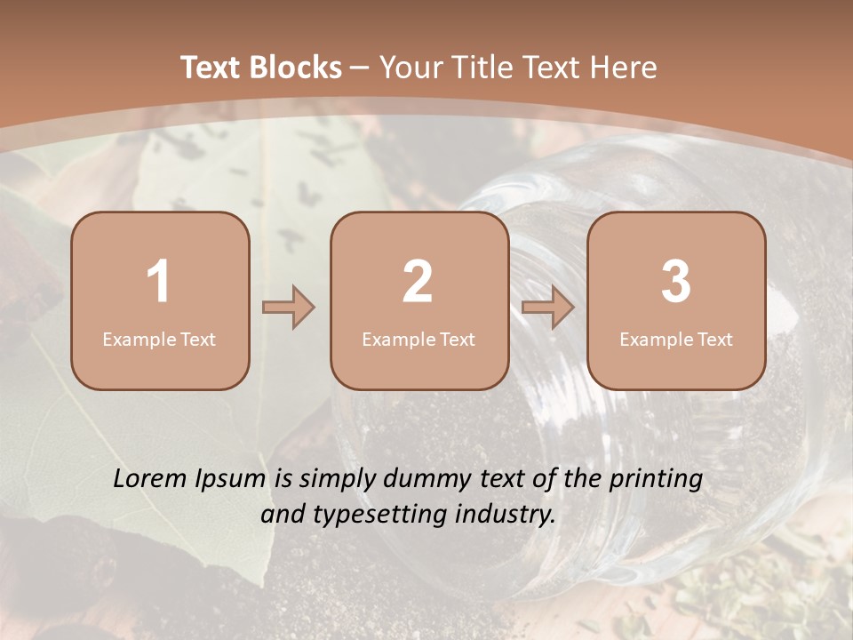 Herb Eating Ingredient PowerPoint Template