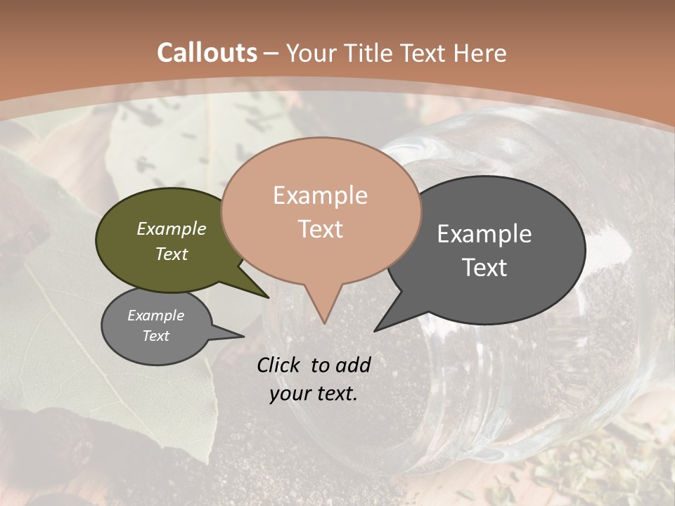 Herb Eating Ingredient PowerPoint Template