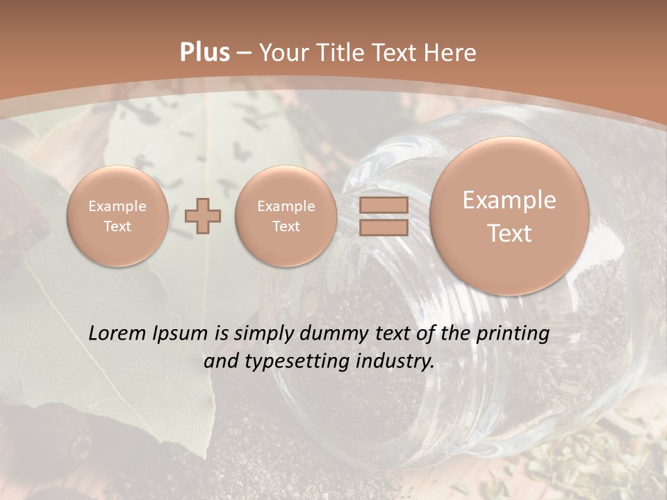 Herb Eating Ingredient PowerPoint Template
