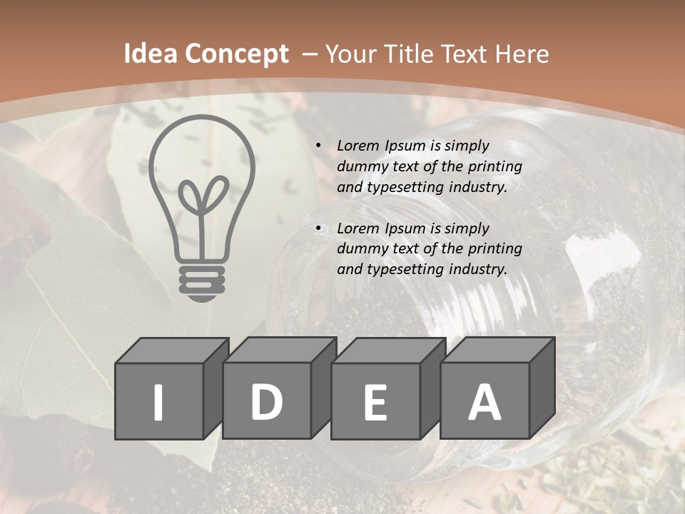 Herb Eating Ingredient PowerPoint Template