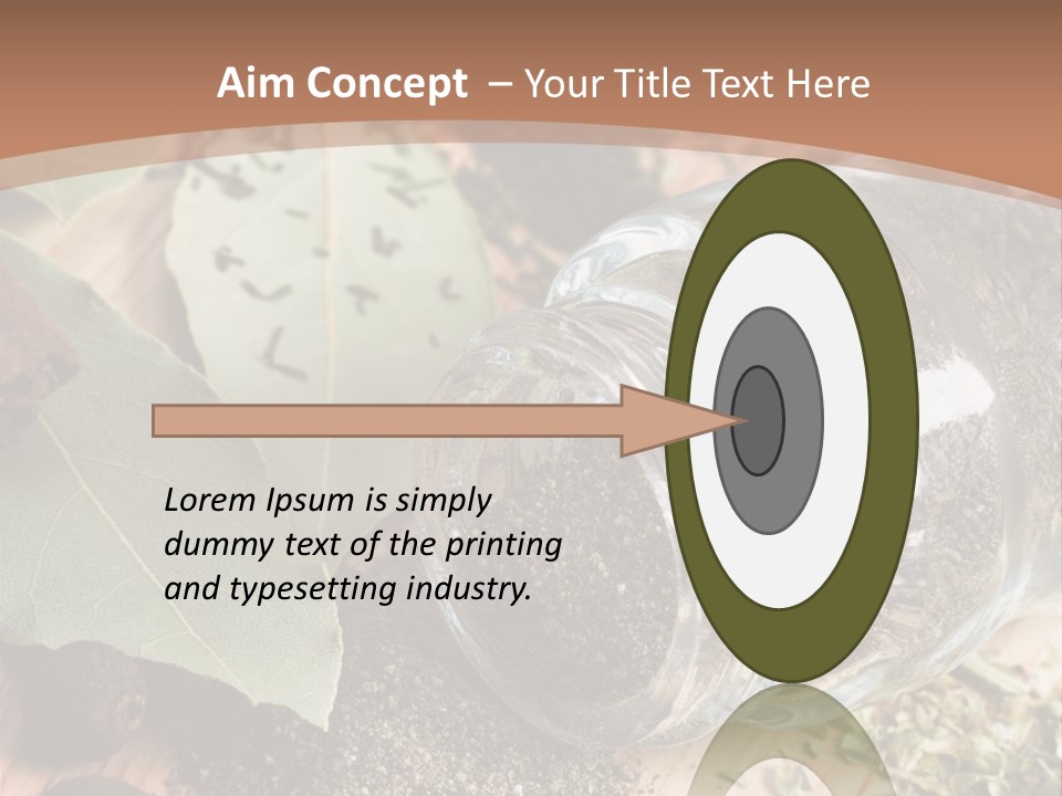 Herb Eating Ingredient PowerPoint Template