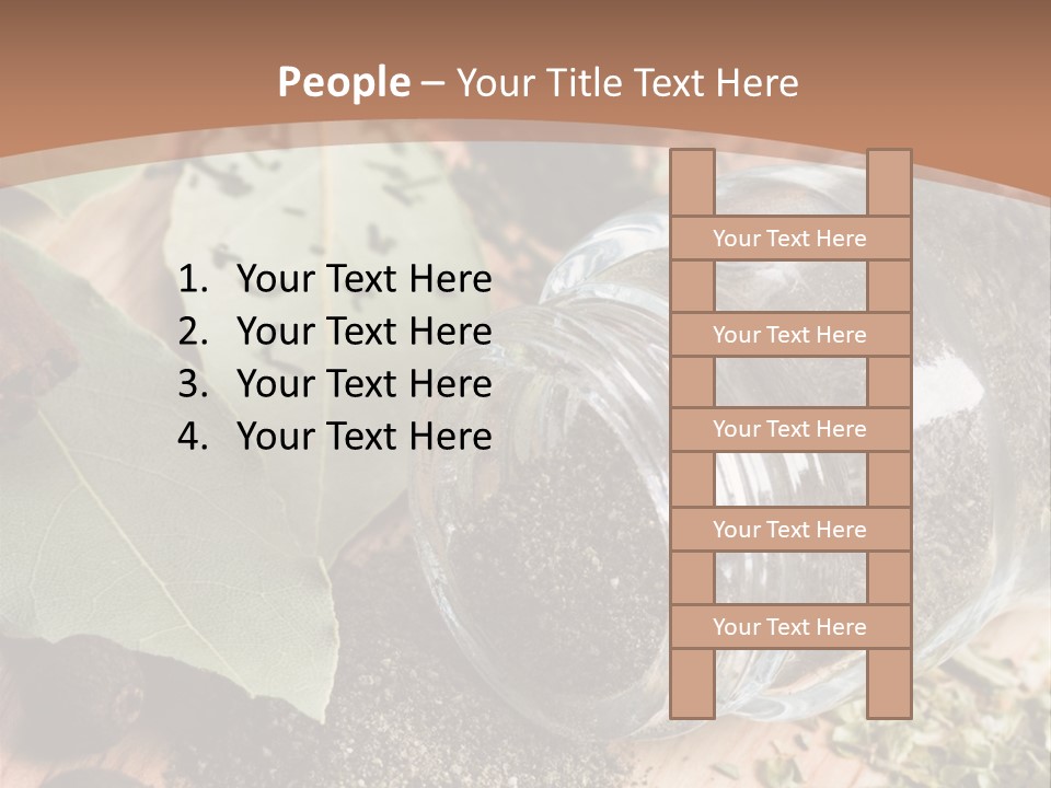 Herb Eating Ingredient PowerPoint Template