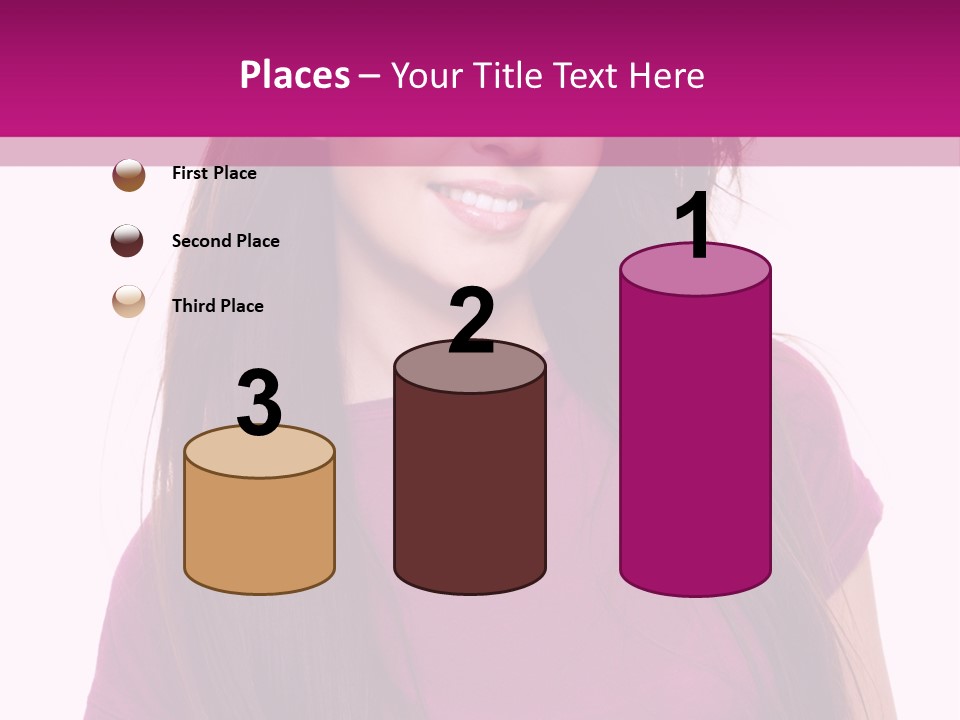 Beautiful Brown Hair PowerPoint Template