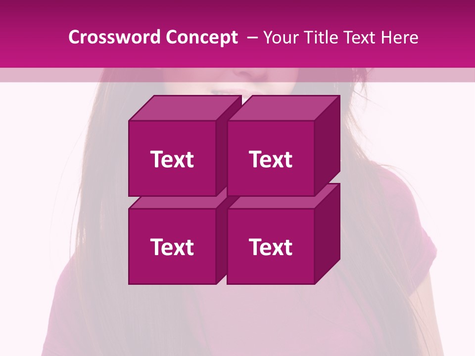 Beautiful Brown Hair PowerPoint Template