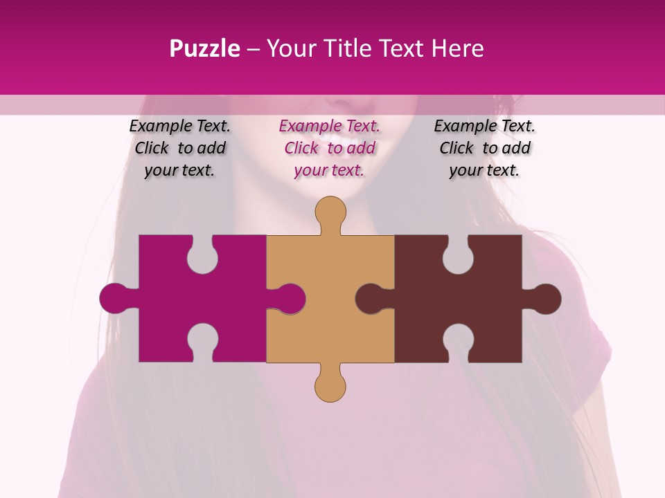 Beautiful Brown Hair PowerPoint Template