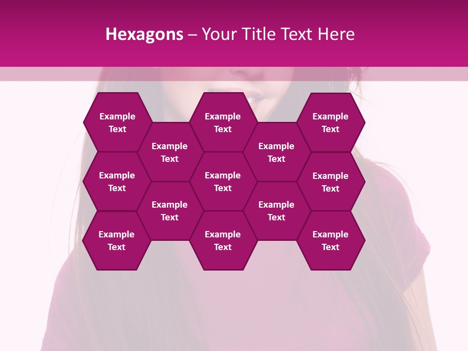 Beautiful Brown Hair PowerPoint Template