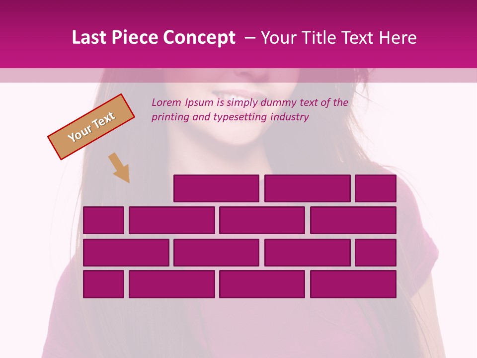 Beautiful Brown Hair PowerPoint Template