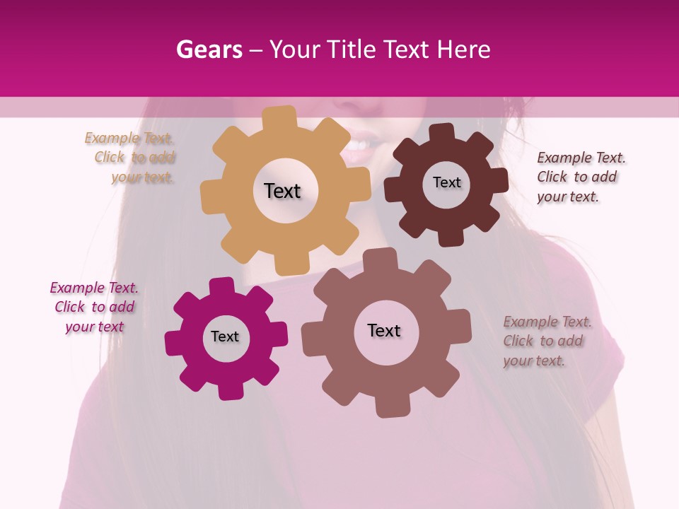 Beautiful Brown Hair PowerPoint Template