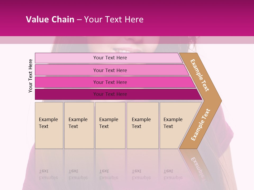 Beautiful Brown Hair PowerPoint Template