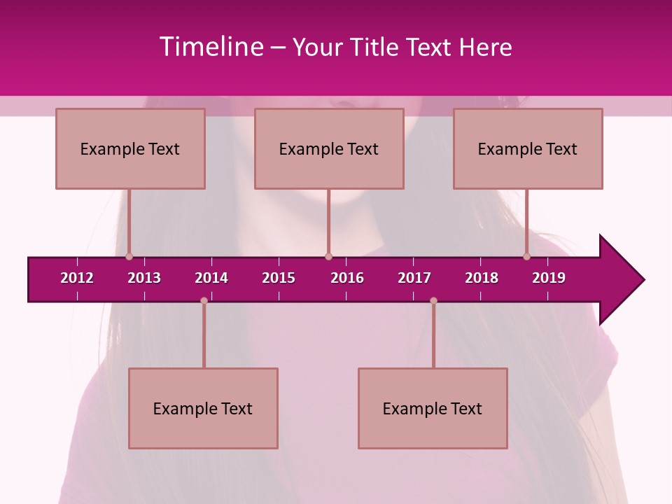 Beautiful Brown Hair PowerPoint Template