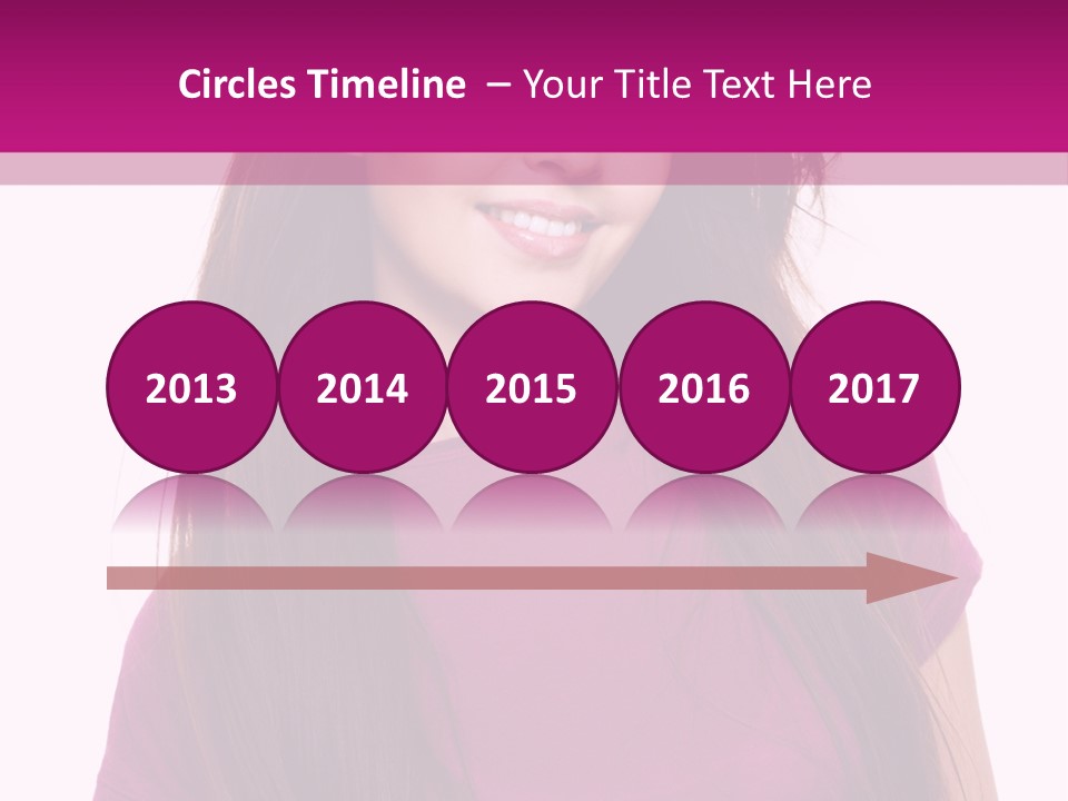 Beautiful Brown Hair PowerPoint Template