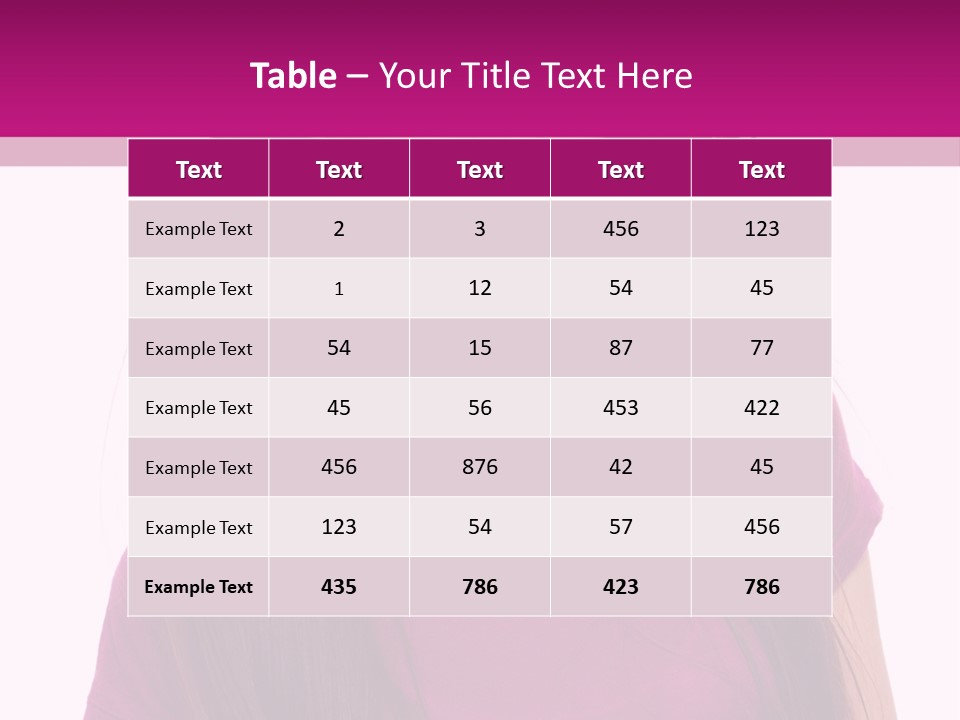 Beautiful Brown Hair PowerPoint Template