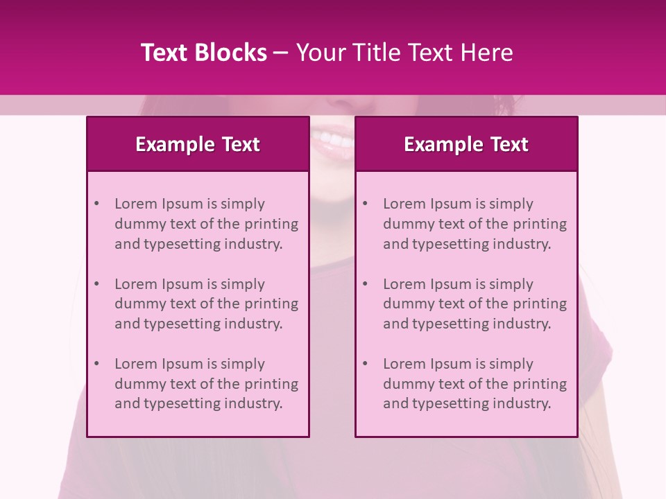 Beautiful Brown Hair PowerPoint Template