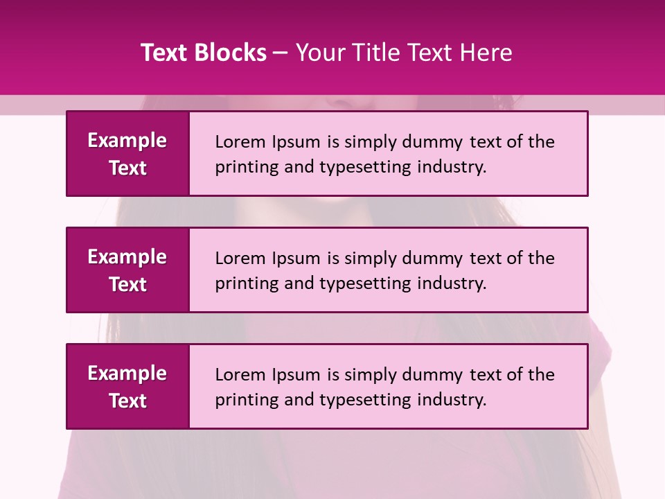 Beautiful Brown Hair PowerPoint Template