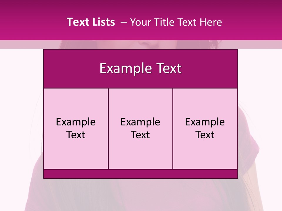 Beautiful Brown Hair PowerPoint Template