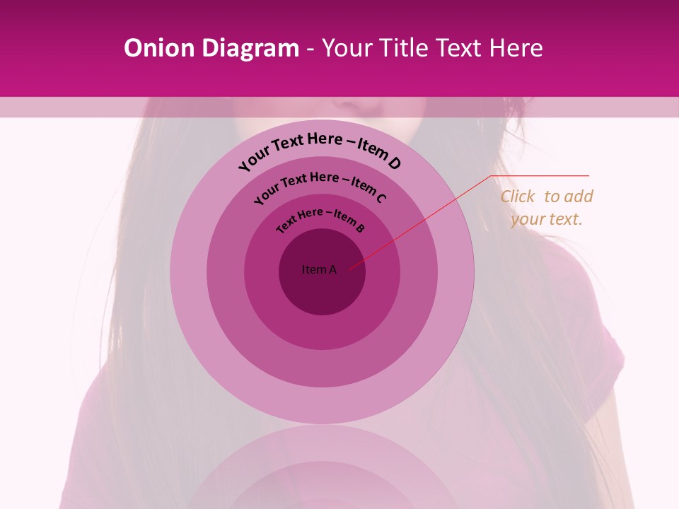 Beautiful Brown Hair PowerPoint Template