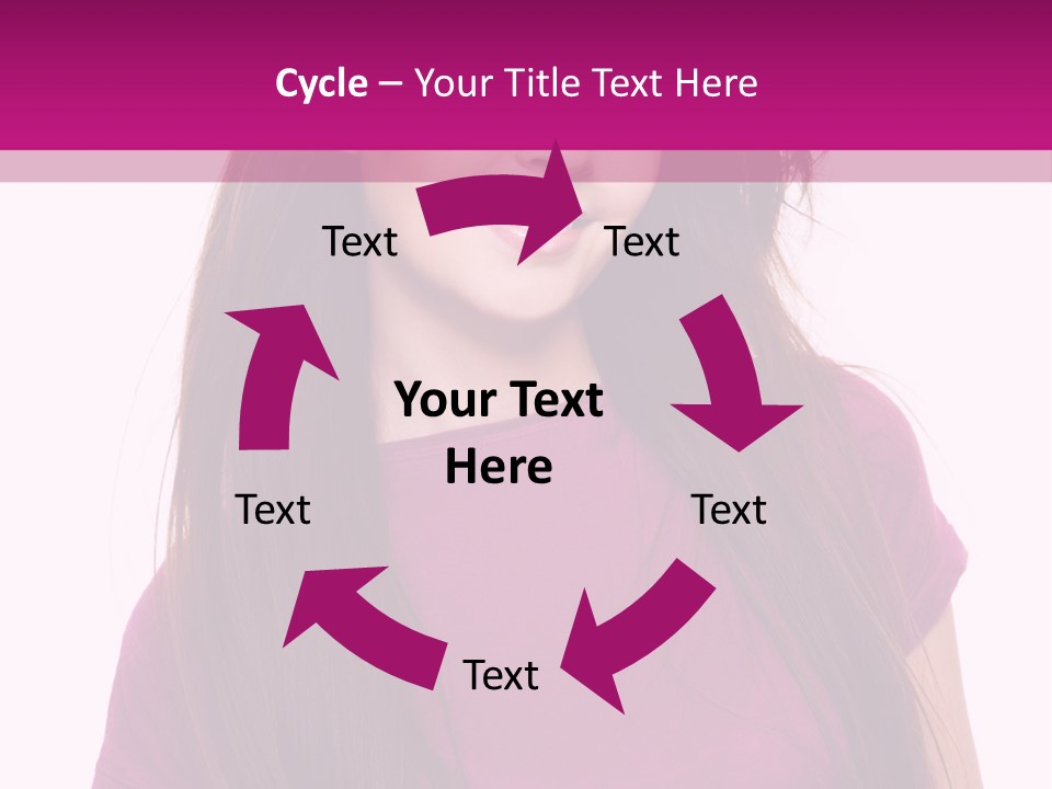 Beautiful Brown Hair PowerPoint Template