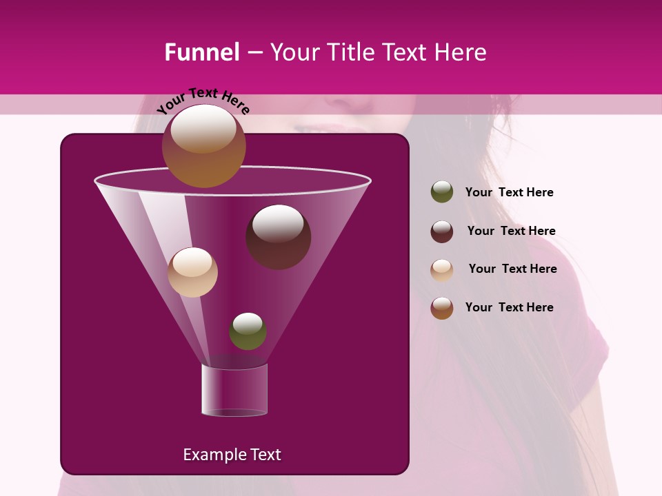 Beautiful Brown Hair PowerPoint Template