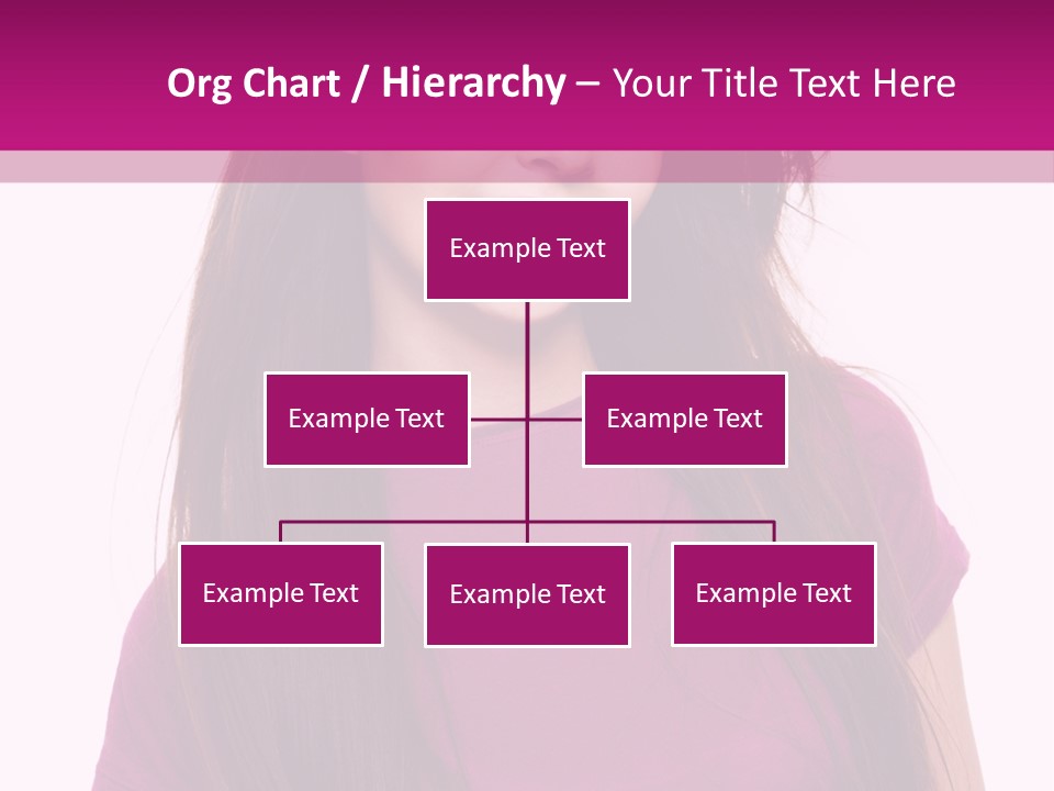 Beautiful Brown Hair PowerPoint Template