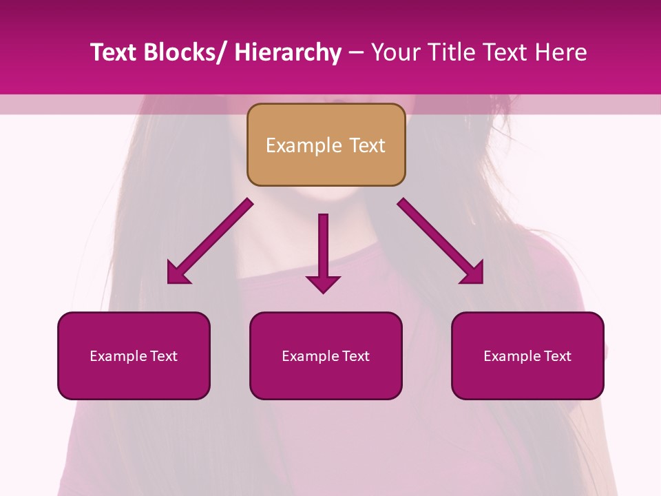 Beautiful Brown Hair PowerPoint Template