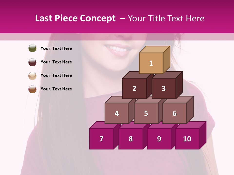 Beautiful Brown Hair PowerPoint Template