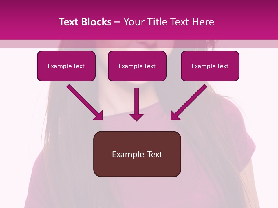 Beautiful Brown Hair PowerPoint Template