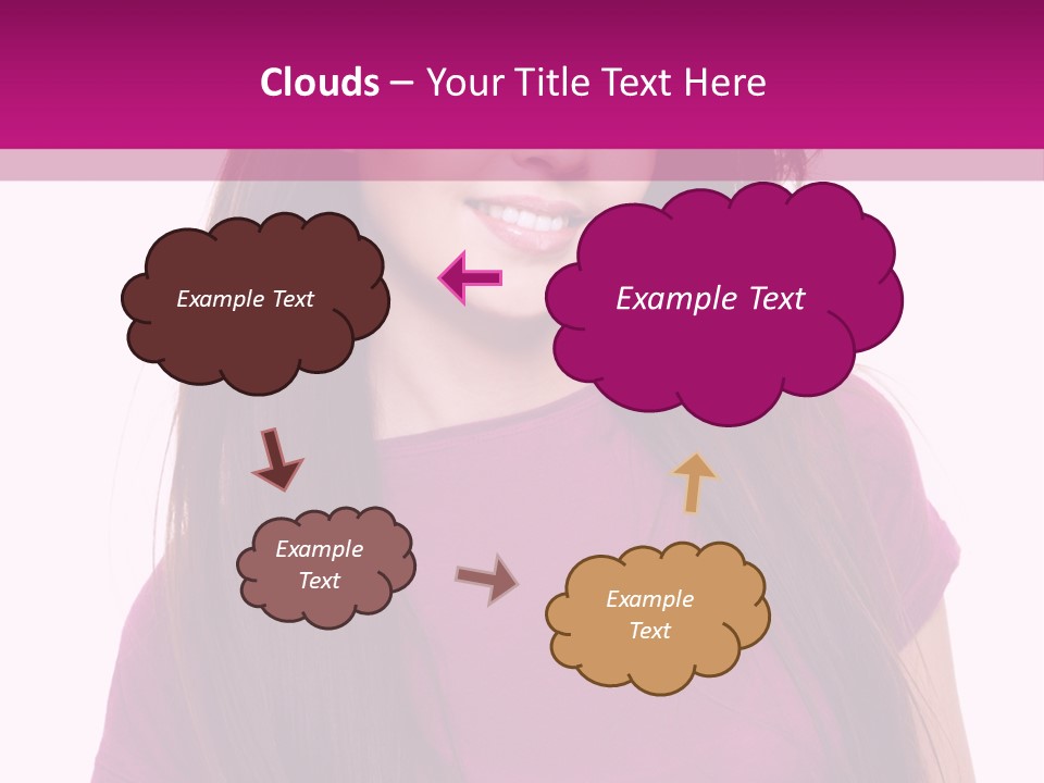 Beautiful Brown Hair PowerPoint Template