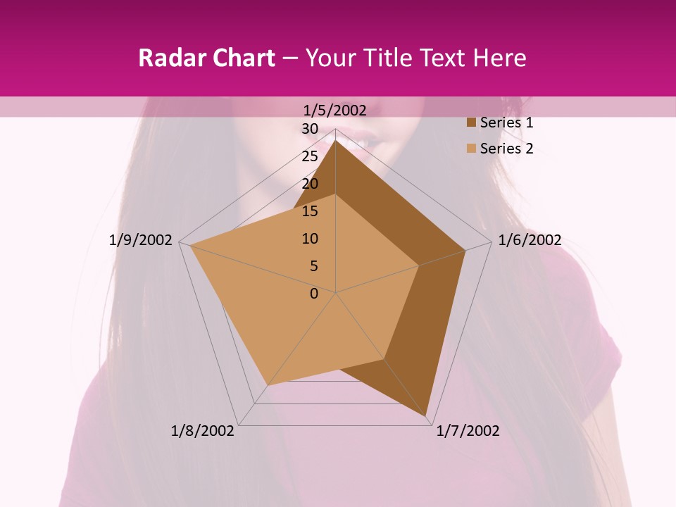 Beautiful Brown Hair PowerPoint Template