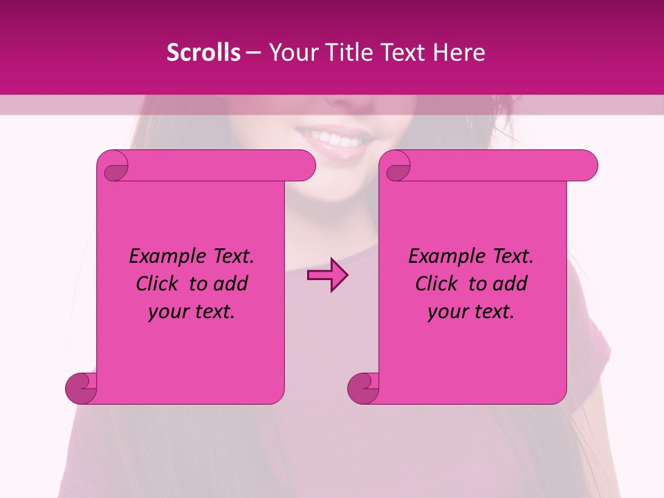 Beautiful Brown Hair PowerPoint Template