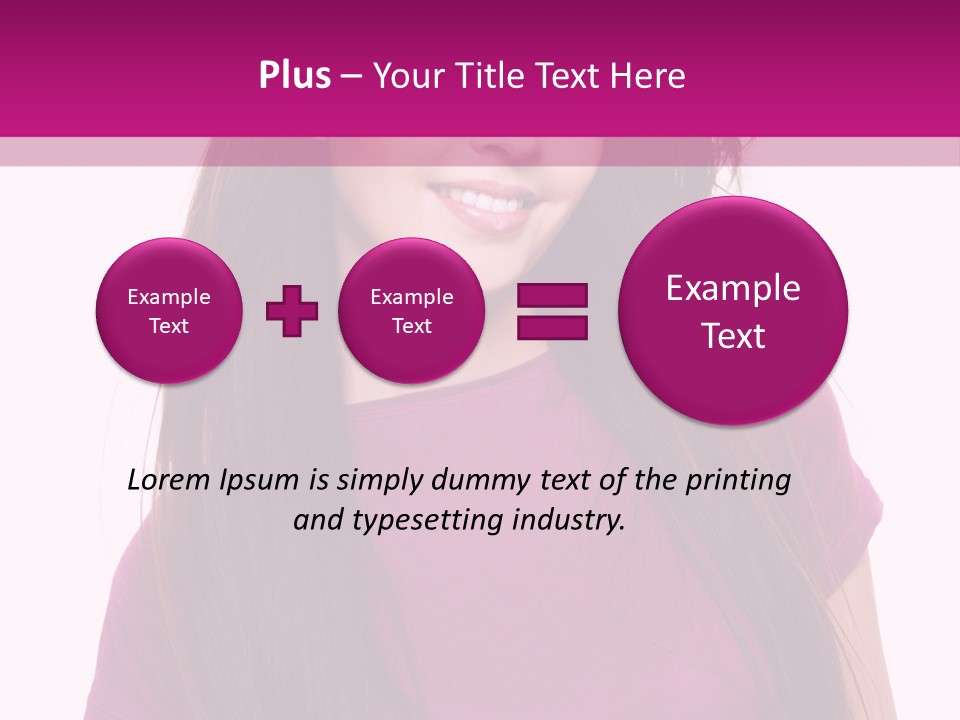 Beautiful Brown Hair PowerPoint Template