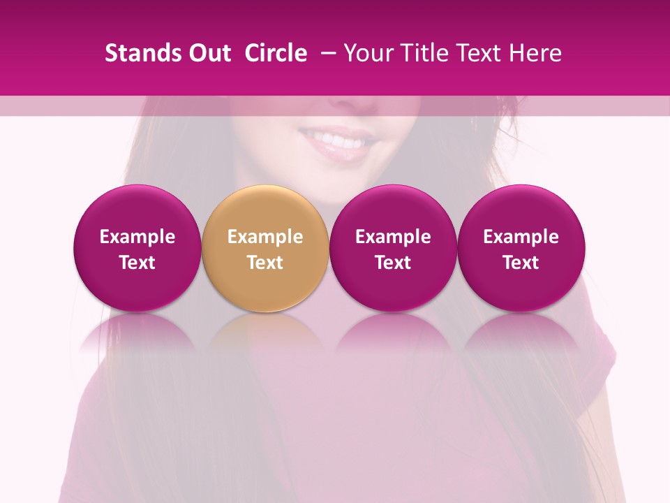 Beautiful Brown Hair PowerPoint Template